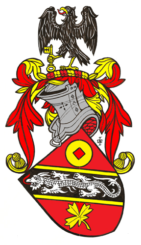 Derwin Mak coat of arms by Dennis E. Ivall